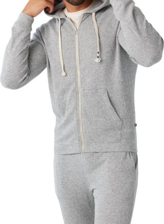 Sol Angeles Thermal Zip Hoodie In Heather