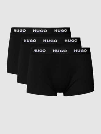 HUGO BOSS Trunks mit Label-Details im 3er-Pack in Black, Größe XXL
