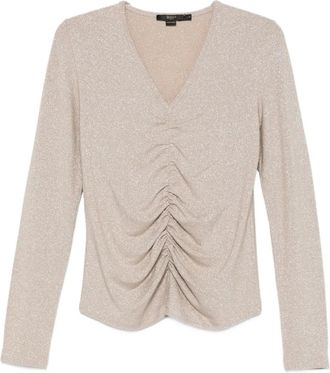 Seventy Top con scollo a V - Oro