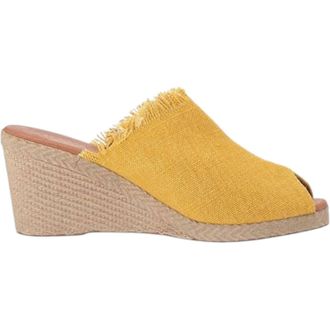 Andr&eacute; Assous Womens Popy Espadrille Wedge Sandals In Yellow