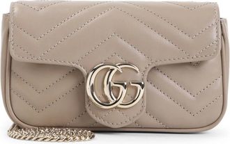 Gucci Shoulder Bags, female, Beige, Size: ONE SIZE Compact Crossbody Bag
