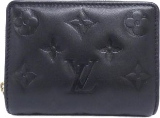 Louis Vuitton Black Leather Wallet (Bi-Fold) (Pre-Owned)