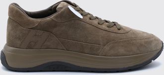 Hogan Sneakers Hi-Light in pelle di vitello scamosciata con logo H tono su tono