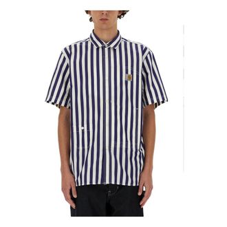 Junya Watanabe Camicia Short Sleeve Shirt - male - Junya Watanabe - Short Sleeve Shirts - Multicolor - S - Shirts