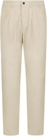 People of Shibuya Geplooide Broek - Heren - Straight fit broeken - Beige - 2XL - Katoen - Broeken