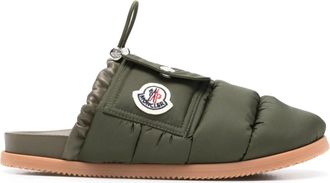 Moncler Green Mon Pocket Slides