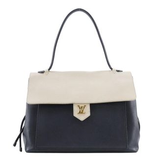 Louis Vuitton Lockme Leather Black Leather Handbag (Pre-Owned)