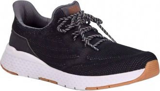 Drew Mens Echo Walking Shoe In Black Mesh Combo