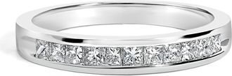 House of Brilliance IGI Certified 18K Gold 1/2Ctw Diamond Half Eternity Wedding Ring in White Gold at Nordstrom, Size 7.25