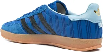 adidas Three-Stripe Calf Leather Sneaker - Blue