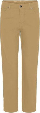 C.Ro Magic Fit Straight Leg Straw Broek - Dames - Regular Fit Jeans - Geel - 4XL - Katoen - Jeans