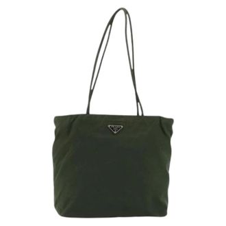 Prada Pre-owned Tote Bags, female, Green, Size: ONE SIZE Pre-owned Vintage tote
