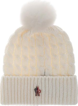 Moncler Grenoble Apr&egrave;s-Ski Muts - Dames - Hoeden - Beige - ONE Size - Wol - Accessoires