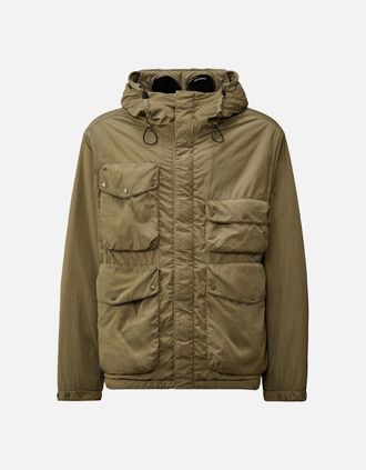 C.P. Company Mens Chrome R Goggle Jacket Grey - Cream - Size: 40/Regular