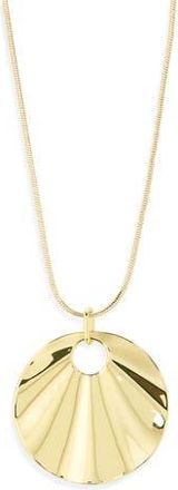 Argento Vivo Statement Disc Pendant Necklace in Gold at Nordstrom Rack