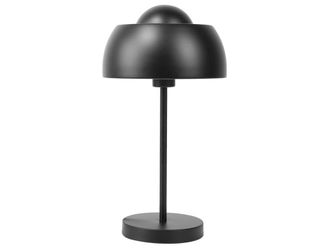 Beliani L&aacute;mpara de mesa metal negro