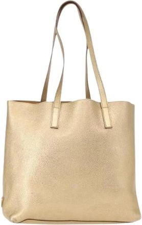 Prada Pre-owned Vintage leren tote bag - Dames - Vintage Shopper - Geel - ONE Size - Leer - Vintage
