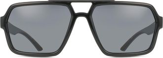 Prada PS A06S Polarized 1AB02G Mens Sunglasses Black Size 59
