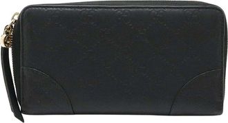 Gucci Black Calfskin Bree Zip Wallet (Authentic Pre-Loved)