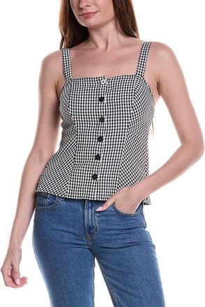 Vince Camuto Button Front Fitted Tank Top