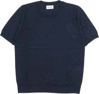 P.A.R.O.S.H. Linfa Sweater - Dames - Ronde hals truien - Blauw - S - Wol - Truien & Vesten