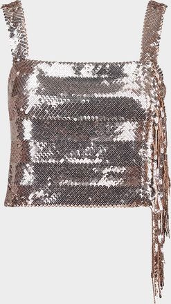 Smythe Sequin Fringe Top