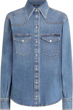 Dolce & Gabbana Light Blue Denim Shirt