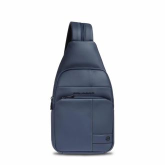 Piquadro Cross Body Bags, male, Blue, Size: ONE SIZE Mono Sling Bag for iPad Mini