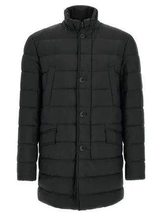 Herno Black Polyamide Full-Length Mens Jacket