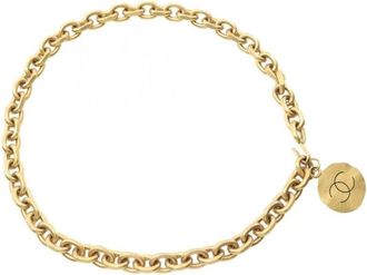 Chanel Pre-owned Belts, female, Yellow, Size: ONE SIZE Pre-owned Dainty Chain Link Bracelet with Decorative Charm Fashionable Jewelry Accessory