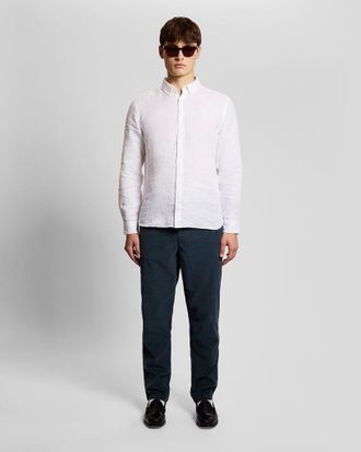 Lyle & Scott Fine Rib Corduroy Broek - Zwart