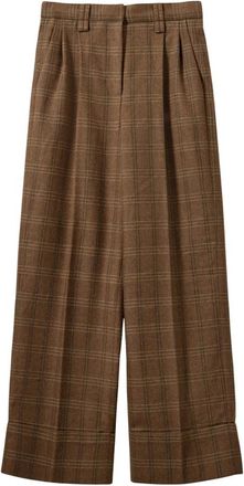 Sofie Schnoor Wijde broek - Dames - Wijde Broeken - Bruin - XL - Broeken