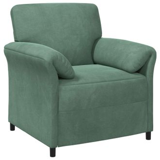 vidaXL Sof&aacute; De Una Plaza Verde Mar 88 X 83 X 95 Cm Terciopelo Vidaxl