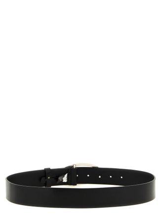 Diesel D-Logo Metal Buckle Belt - Black