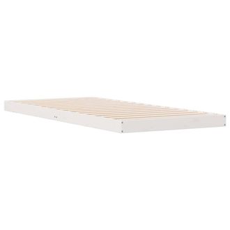 vidaXL Struttura Letto A Terra Bianco 80 X 210 Cm - Vidaxl