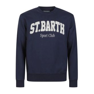Saint Barth Heren, Sweatshirts & Hoodies, Blauw, Maat: 2XL
