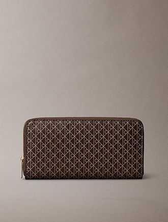 Calvin Klein Cartera Con Cremallera Con Logo Con Emblema En Todo El Art&iacute;culo