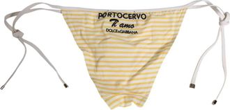 Dolce & Gabbana Tie Side Logo Bikini Bottom - Dames - Bikinis - Veelkleurig - S - Badmode