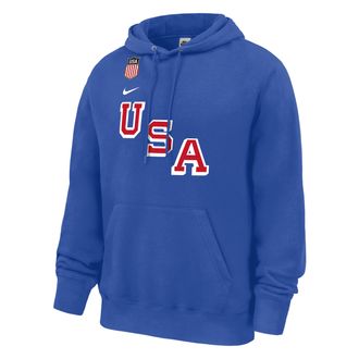 Nike Auston Matthews Nike Mens USA Olympic Team 2026 Gold Medal Pullover Hoodie in Blue | M31233P559USAH-RYL