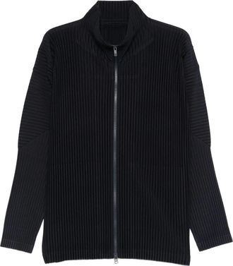 Issey Miyake Zipup Cardigan - Heren - Vesten - Blauw - L - Truien & Vesten