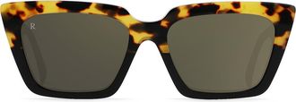 Raen Optics Keera 54mm Cat Eye Sunglasses in Tamarin Tort/Hi Pro Brnz Mirr at Nordstrom