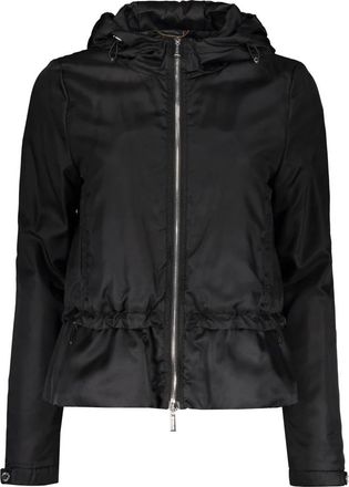 Moorer Hooded Techno Stofjas - Dames - Zomerjassen - Zwart - L - Jassen