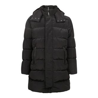 Herno Heren, Jassen, Zwart, Maat: XL Leer