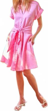Finley Collins Shirt Mini Dress In Pink