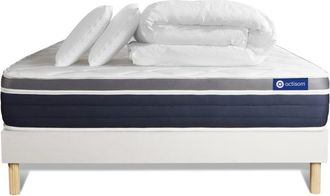 Actisom Pack colch&oacute;n blanco espuma viscoel&aacute;stica 140 x 190