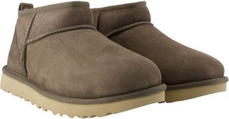 UGG Womens Suede Lined Slipper Boot Brown