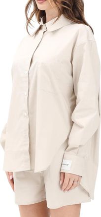 Hinnominate Beige Women Cotton Shirt