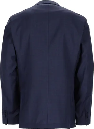 HUGO BOSS Virgin Wool Jacket - Blue
