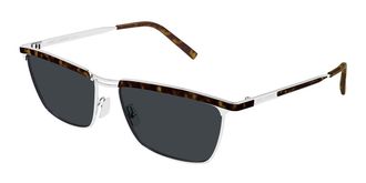 Saint Laurent SL 795 JOE 002 Mens Sunglasses Silver Size 57