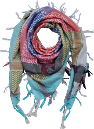 Freak Scene Kufiya - colorful-multicoloured 09-40x40 inch - Shemagh - Arafat scarf Palestinian PLO Pali-scarf - 100% cotton